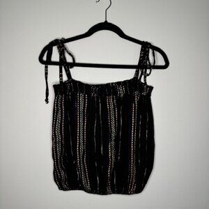 Juniper Blu South Moon Under Tie Shoulder Top Size Medium NEW!!!